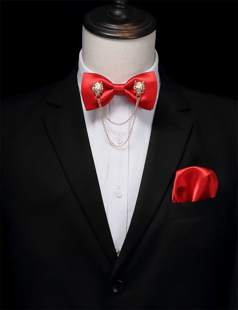 Wholesale Luxury Polyester Personalized Style Men Set Bow Tie Gift Boxes