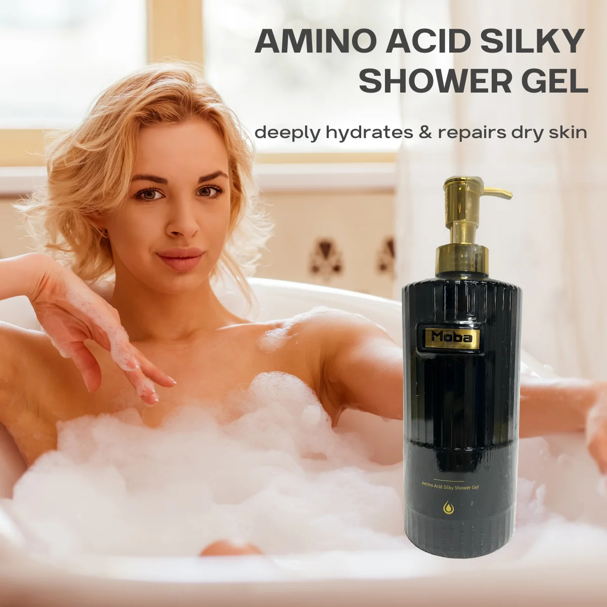 OEM/ODM Bulk Quantity Supply Basic Cleansing Top Quality Liquid Foam Amino acid Body Wash Liquid Man Bath Shower Gel
