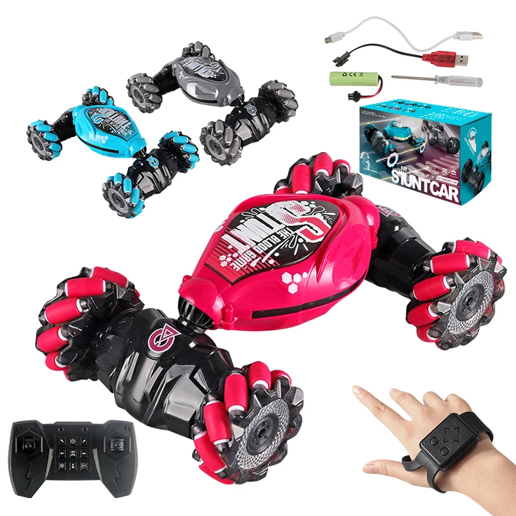 High Speed Off-road Kids Mini Toy Twisting Double Side Drift 4x4 Gesture Watch Stunt Rc Car With Remote Control