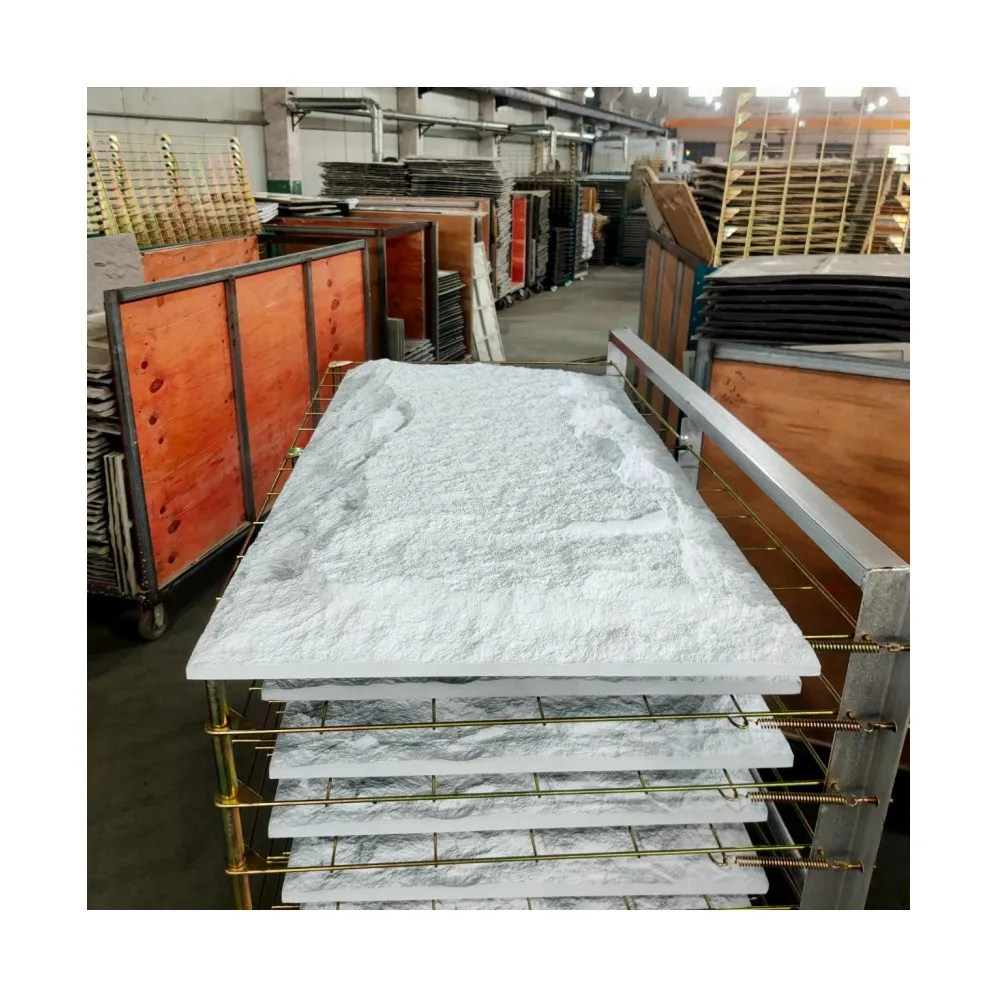 New Fire-Resistant 3D Interior Material Lightweight PU Faux Stone Outdoor Wall Panel Faux Polyurethane Board