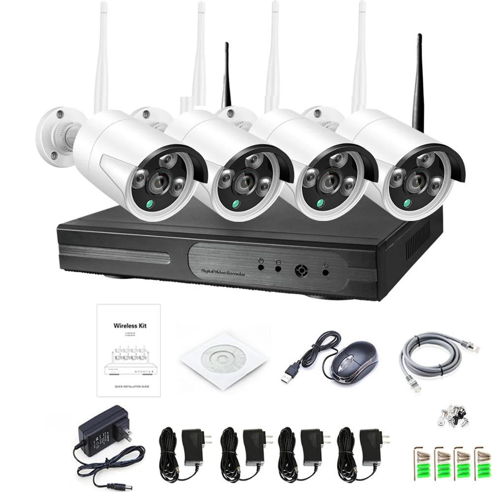 
TUYA H.265 Wireless NVR Set 4CH 8CH Security Camera System Kit 2MP HD IP Camera5MP Outdoor Waterproof CCTV Video Surveillance 