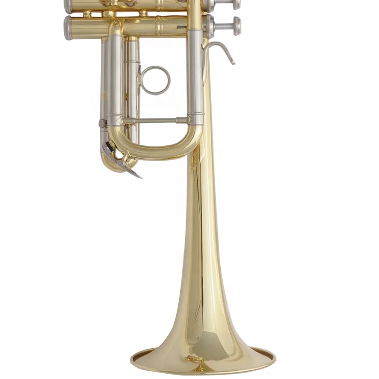 Brass instruments high quality gold lacquer trumpet for professional player