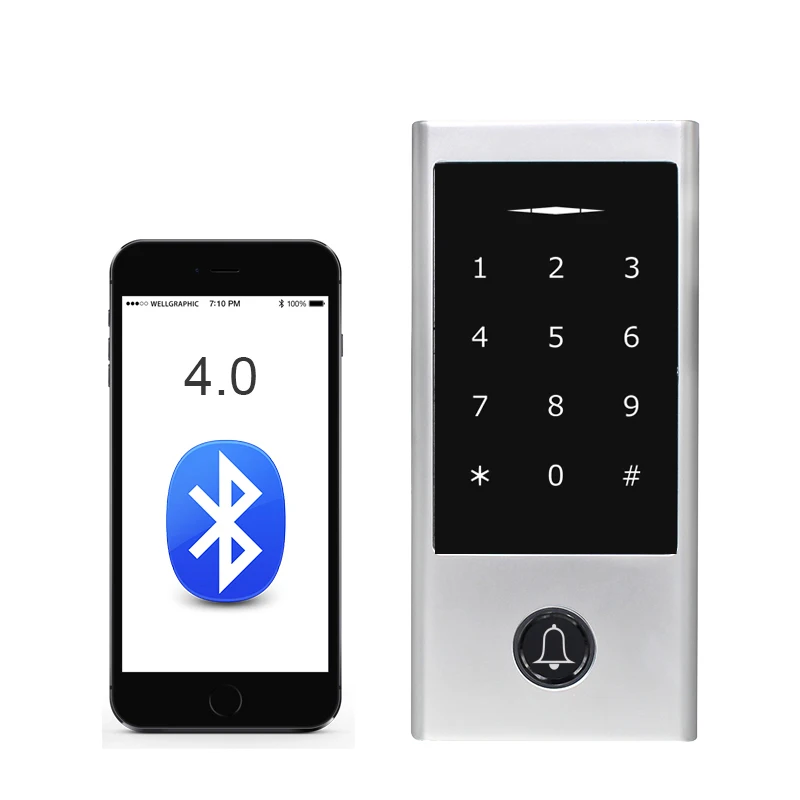 Secukey TTLock Access Control RFID 13.56MHz HF Card Reader with Smart Door Bells