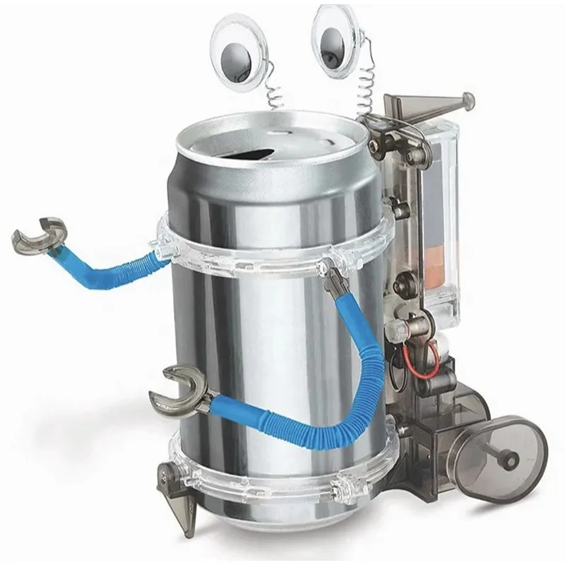 STEM DIY Science and Technology Making Toys Science and Education Brain Development Creative Power Machine Series Pop Can Robot