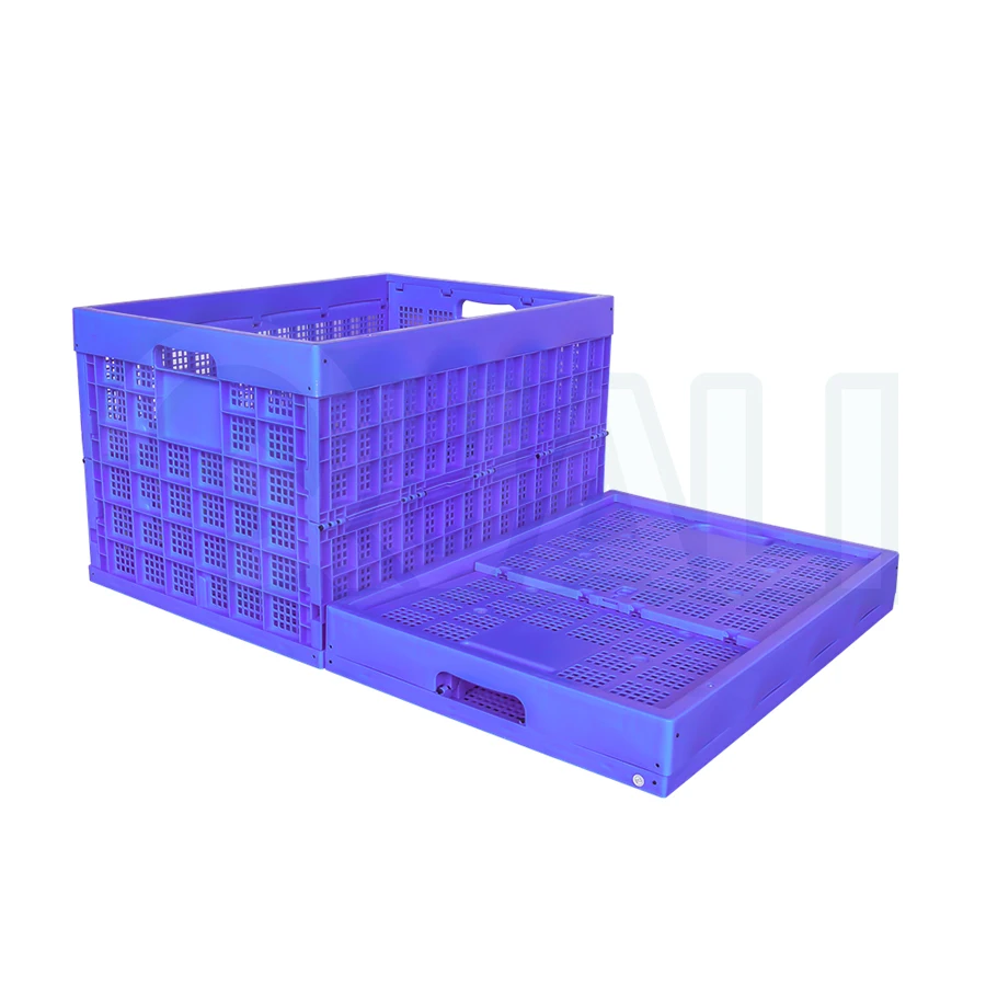 Quali 800*580*500mm 80kg Loading Capacity Large Plastic Vegetable Crate Stackable Crate