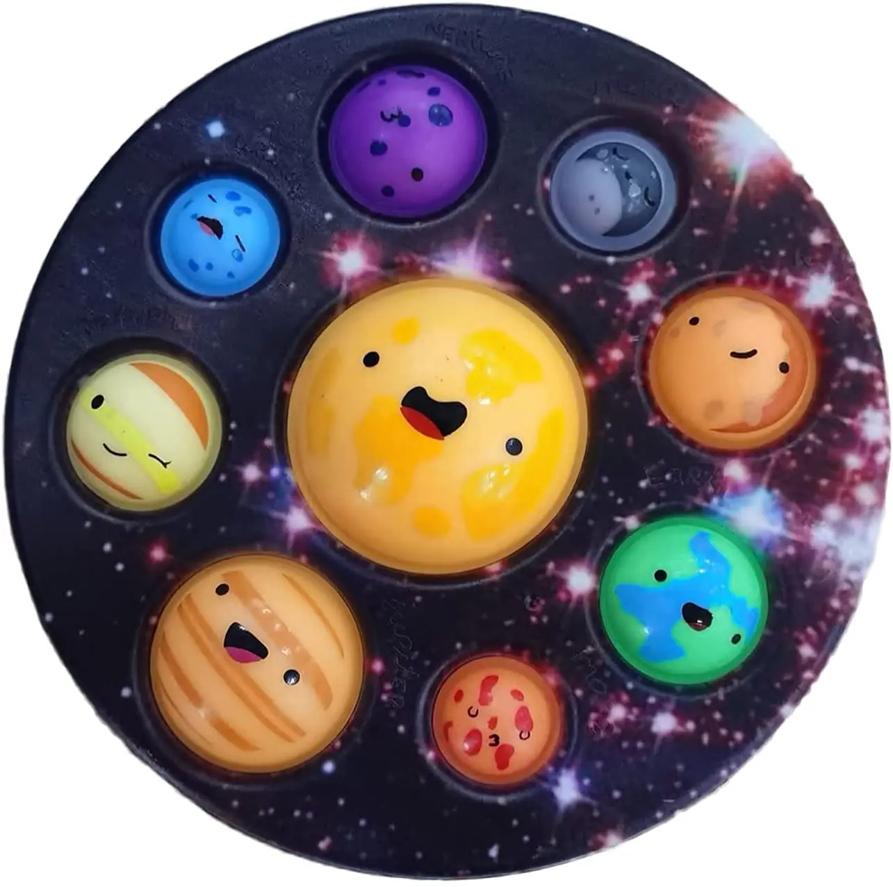 Kids 8 star Fidget Seneory Toys Big Size Silicone Case Special Needs Autism Anxiety Stress Reliever