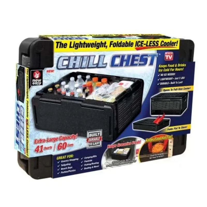 24L 60L As Seen on TV Promotional Folding Collapsible Insulated Storage Box Lightweight Foldable Cooler Chest