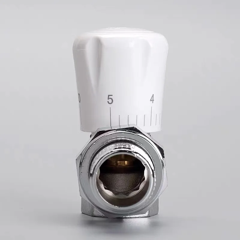 Brass radiator drain valve water pressure thermostatic radiator valve