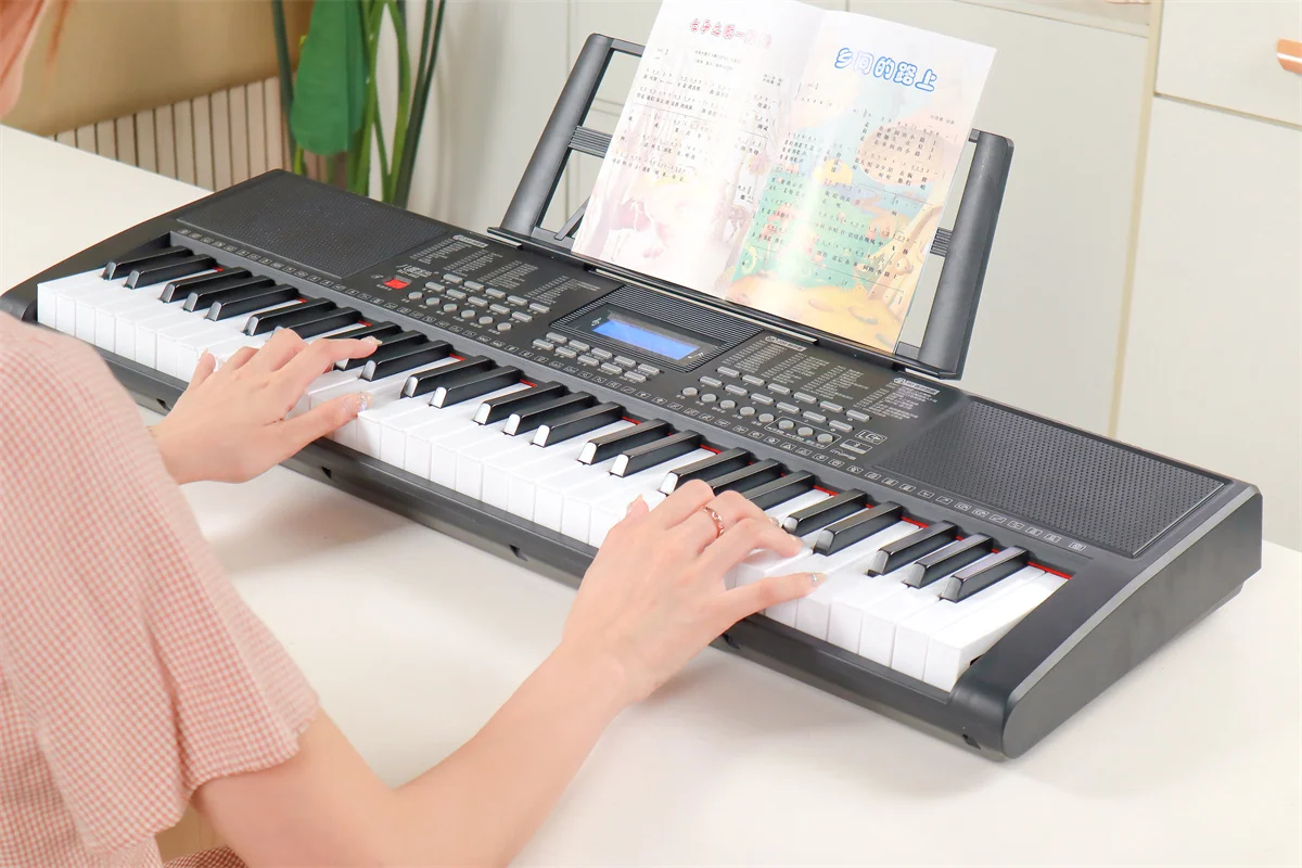 School music piano teaching keyboard with MIDI Keyboard and USB MP3 China synthesizer teclados LCD display students piano