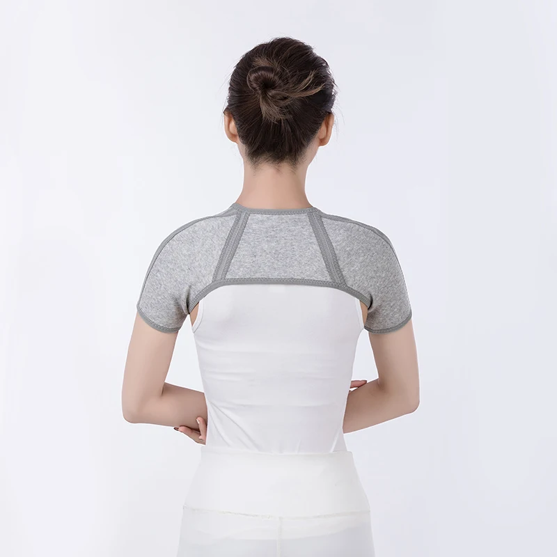 Double Shoulder Support Belt for Protector Shoulder Bamboo Charcoal Fiber Adjustable Brace Correction Band