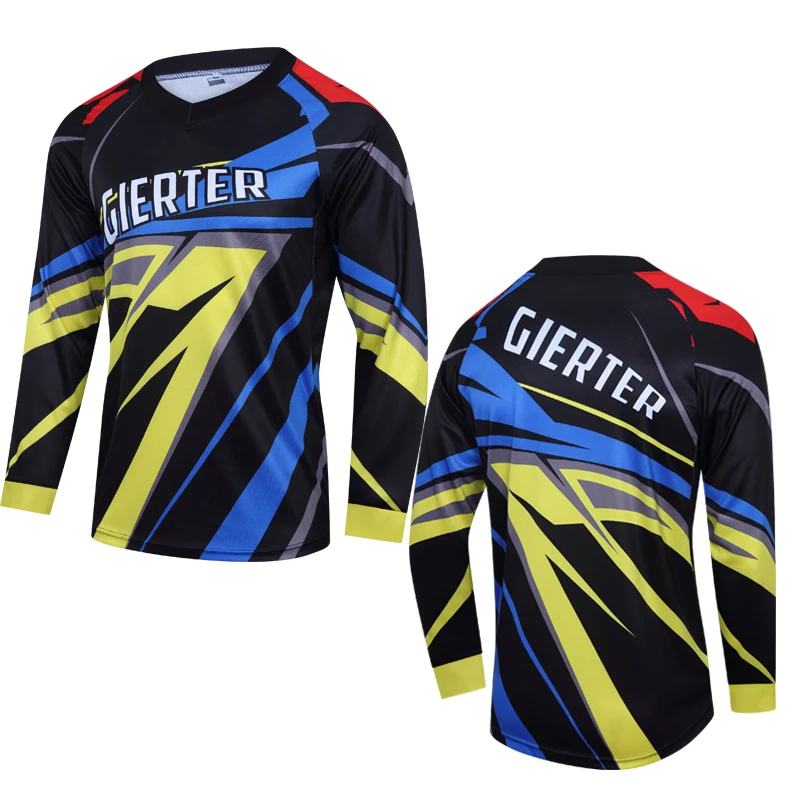 2022 Motocross Sport Wear Racing Bike Men Downhill Jerseys Mtb Shirts 100% Polyester Sublimation Off-road Motorcycle Jersey