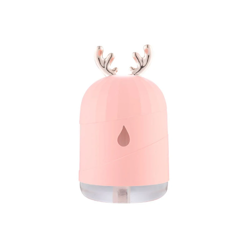 Decorative Ultrasonic usb mini air humidifier diffuser cool mist led lamp atomizing sterilzing for home fogger humidificad maker