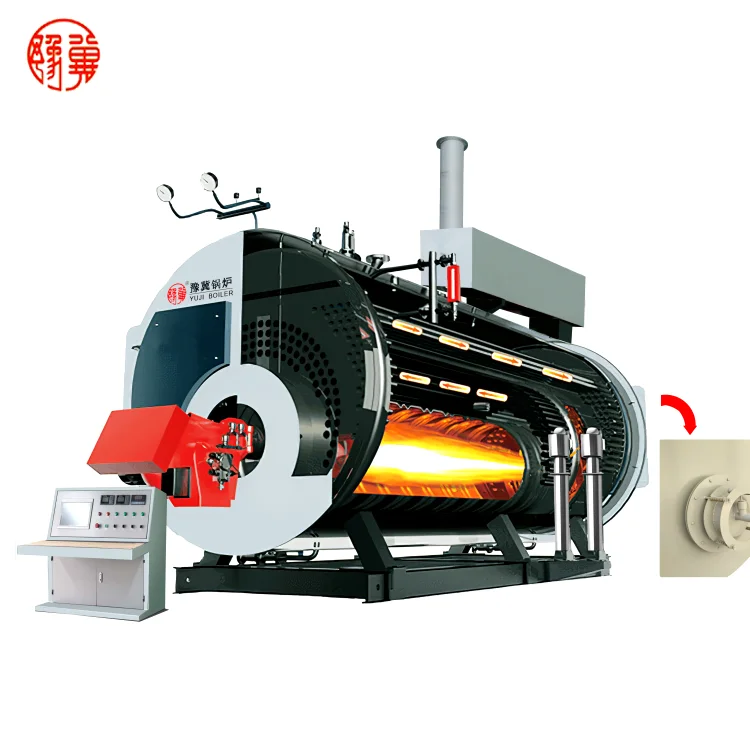 Yuji Fire Tube Natural Gas Methane Lpg Biogas Heavy Oil Fired Steam Boiler Price