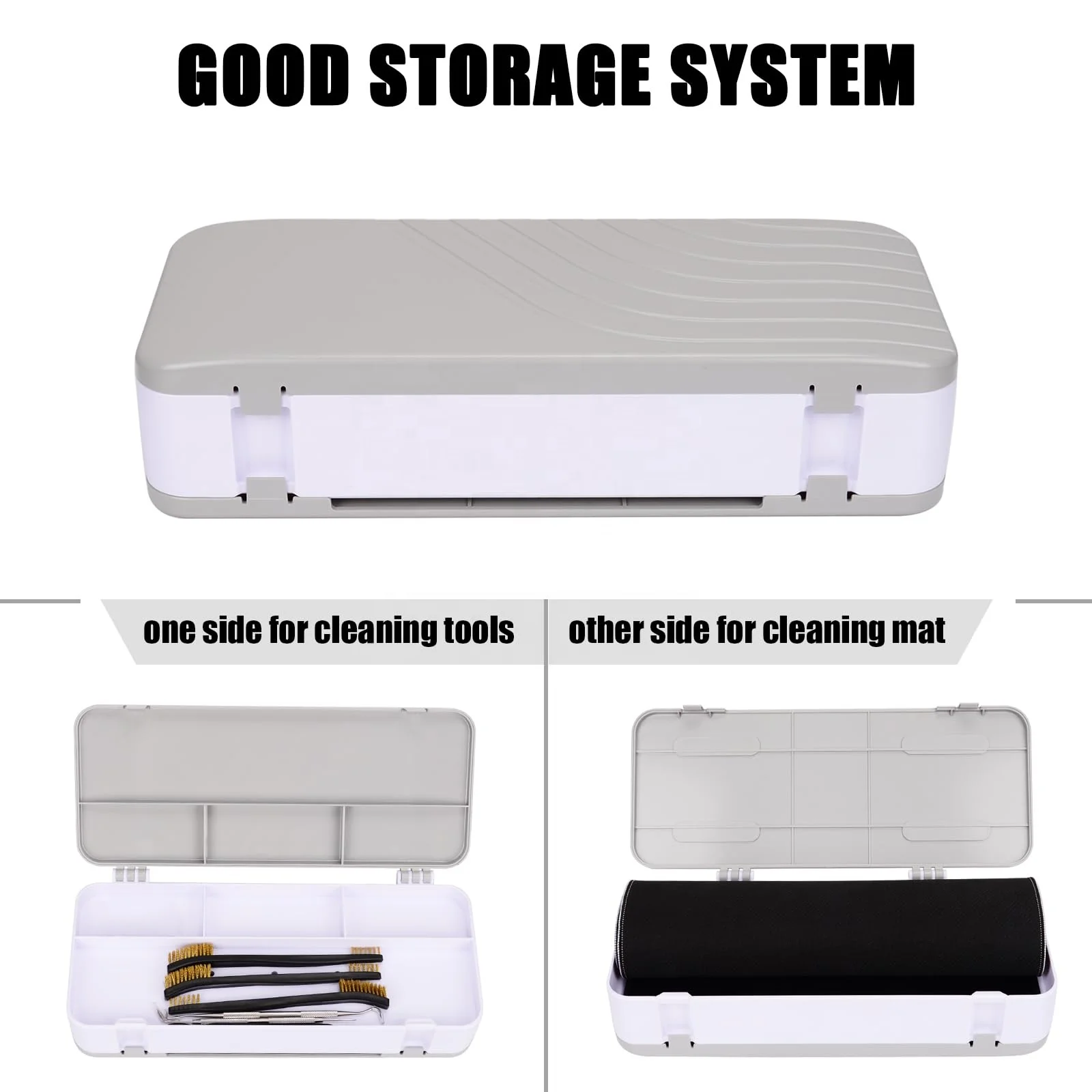 BOOSTEADY Gun Cleaning Mat 36 x 12in, Non-Slip Workbench Pad, Large Surface Gun Mat in Storage Box