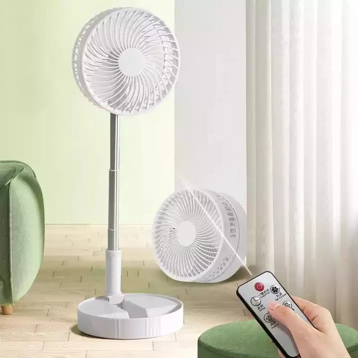 Home Folding Portable USB Rechargeable Remote Control Air Cooler Desk Table Floor Standing Electrical Mini Fan