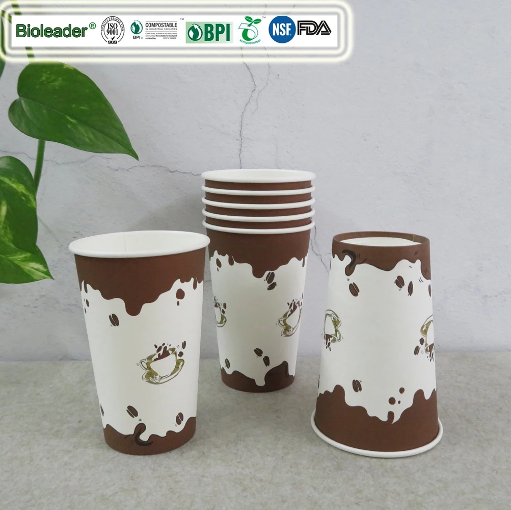 OEM Disposable Paper Coffee Cups with Lids, Insulated To Go Coffee Cup for Hot Beverage Drinking Cup for Home Party