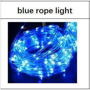 Kanlong 8 Functions  IP65 Solar Tube LED Christmas Decorative Rope String Lights Outdoor for Garden