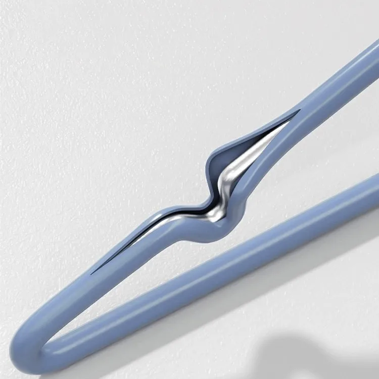 Wholesale Heavy Duty Anti-Slip Pvc Coated Plastic Metal Wire Clothes Hangers