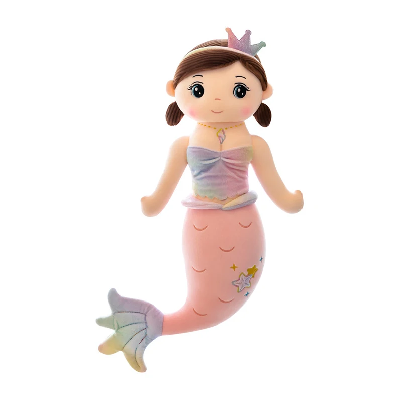 Mermaid Princess Dolls Plush Toy Sequins Mermaid Tail Stuffed Toy For Girls Gift