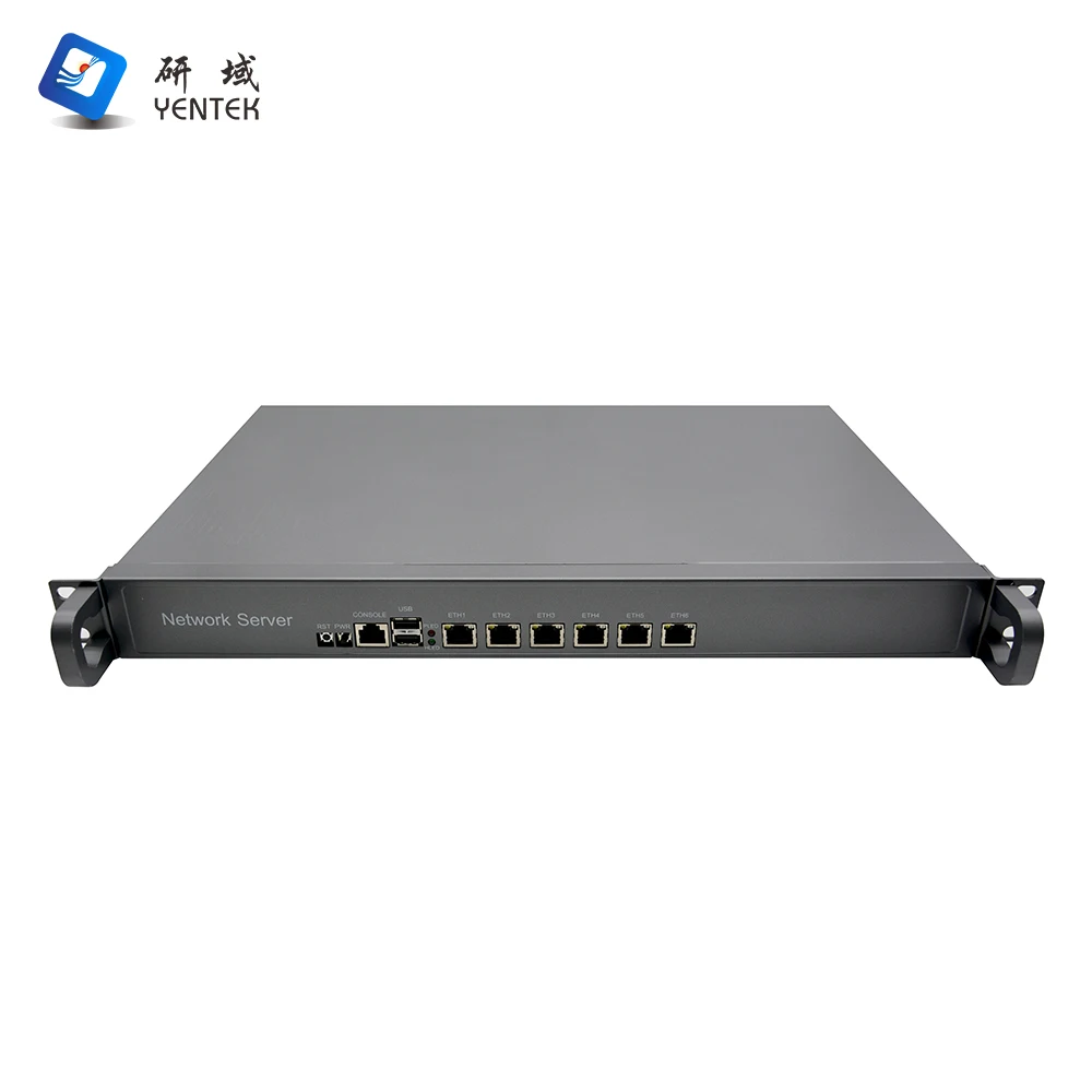 1U network server intel J1900 J4125 DDR3 MSATA VGA win7/10 linux ubuntu Mini PCIE 6 LAN pfsense firewall enterprise pc