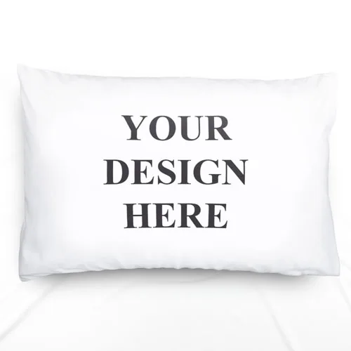 Оптовая продажа Белая пустая сублимационная Наволочка на заказ наволочка с принтом