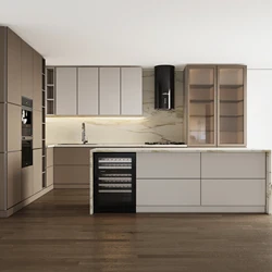 PINAI furniture accessories kichen cabinets support luxury modular kitchen furniture with modern mini bar