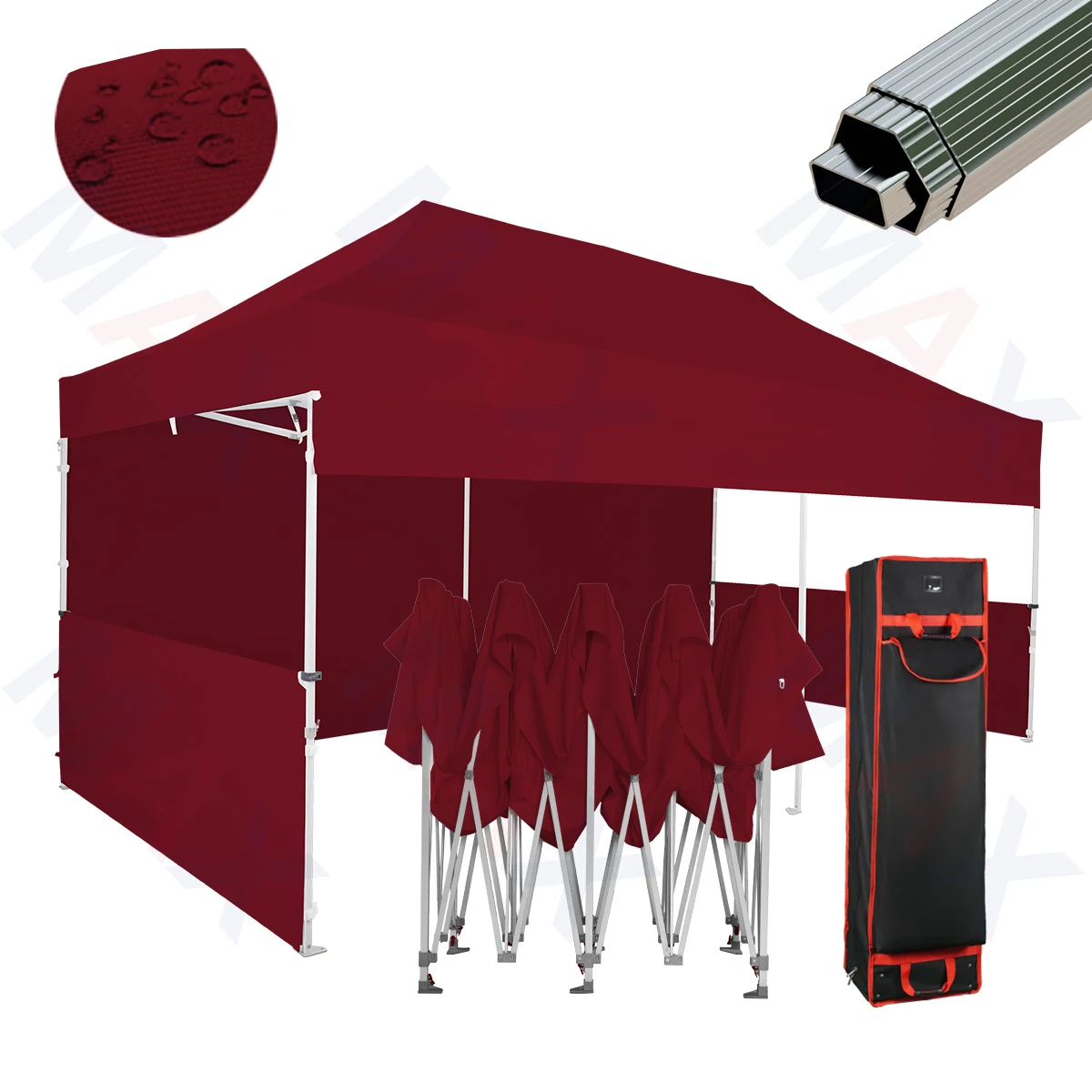 Custom Branded Outdoor Adjustable 10x20 ft Heavy Duty Tent Waterproof Exhibition Tents Aluminum frame canopy tent