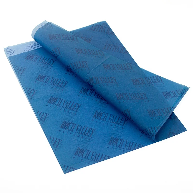 FSC классическая синяя оберточная бумага для упаковки подарков