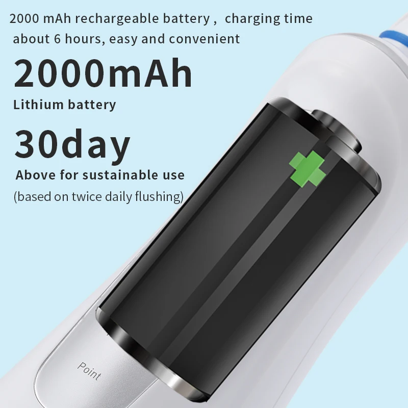 Cordless Dental Dental Irrigator Portable Water Flosser Rechargeable IPX7 Waterproof Water Flosser Oral Irrigator