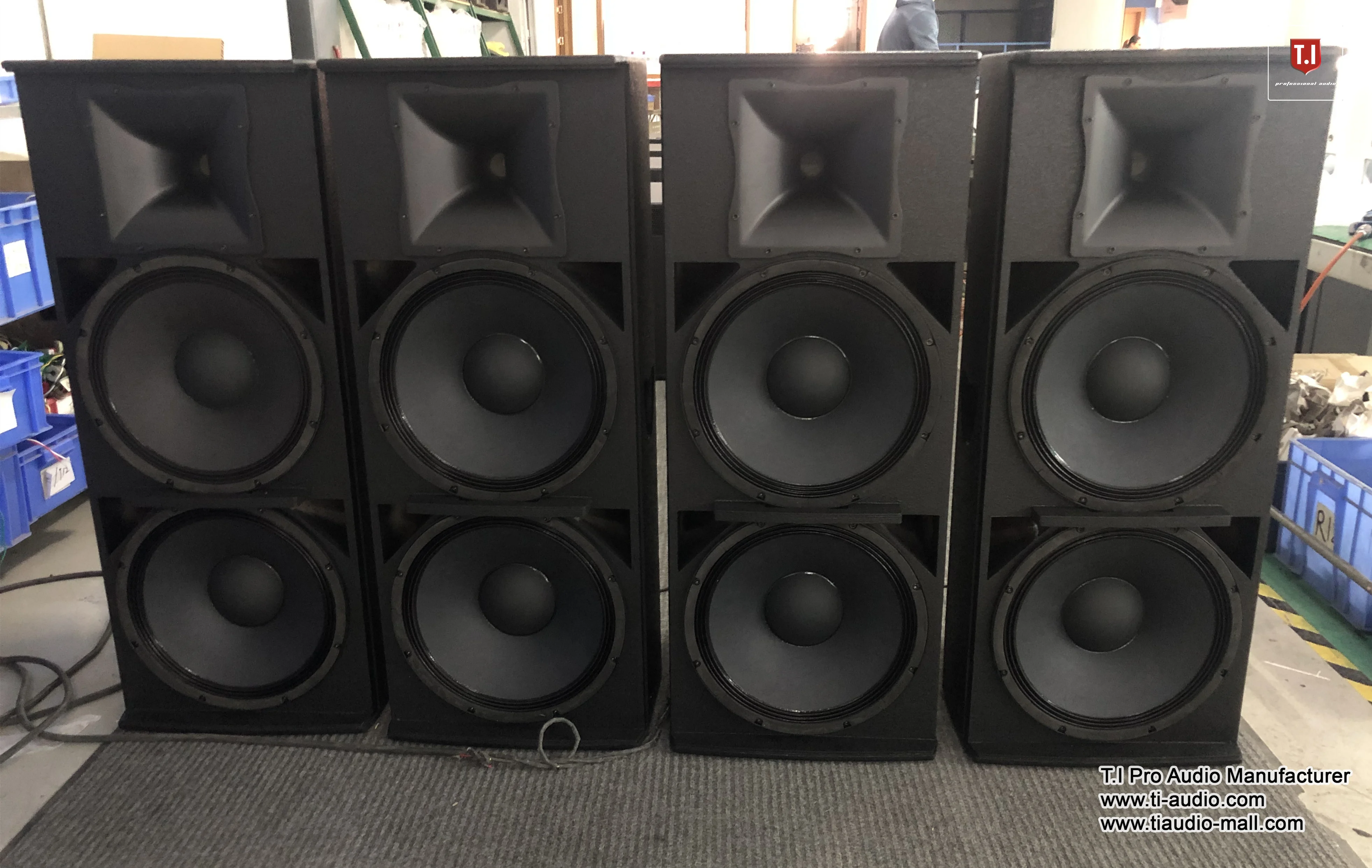 Professional Portable Dual 15' Full Range Passive Sound Speaker Indoor Audio Sound Equipment