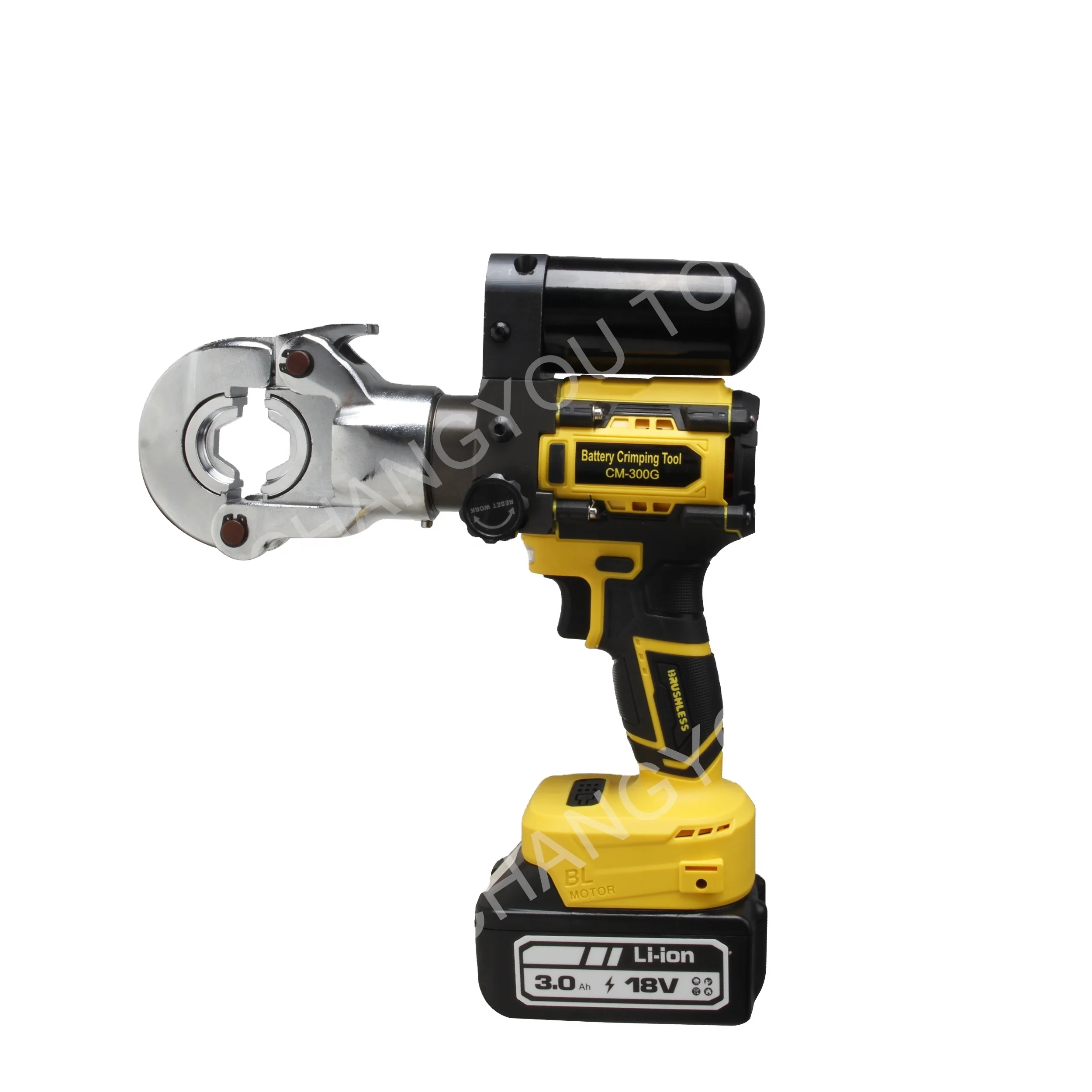 CM-300G  Electric Crimping Tool for Cable Lugs Battery Crimper Hydraulic Crimping Tool with 2 battery