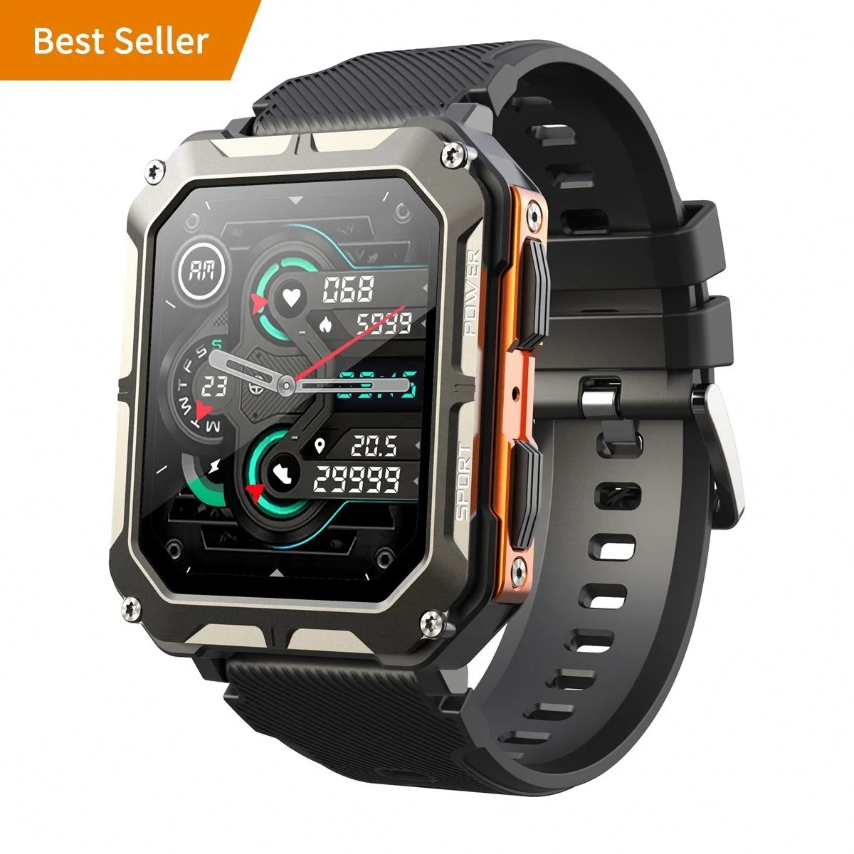 New Arrivals C20 Pro Smart Watch 1.83inch BT call Sports modes large battery IP68 waterproof Men Watches PK C20 Smartwatch