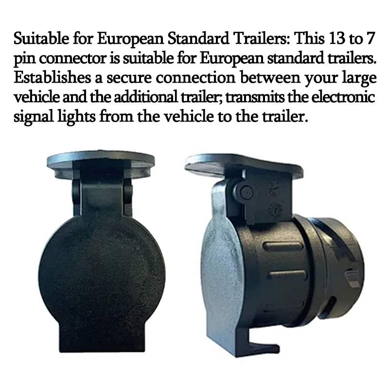 European standard trailer plug socket adapter, 13 core to 7 core, auto parts and accessories.