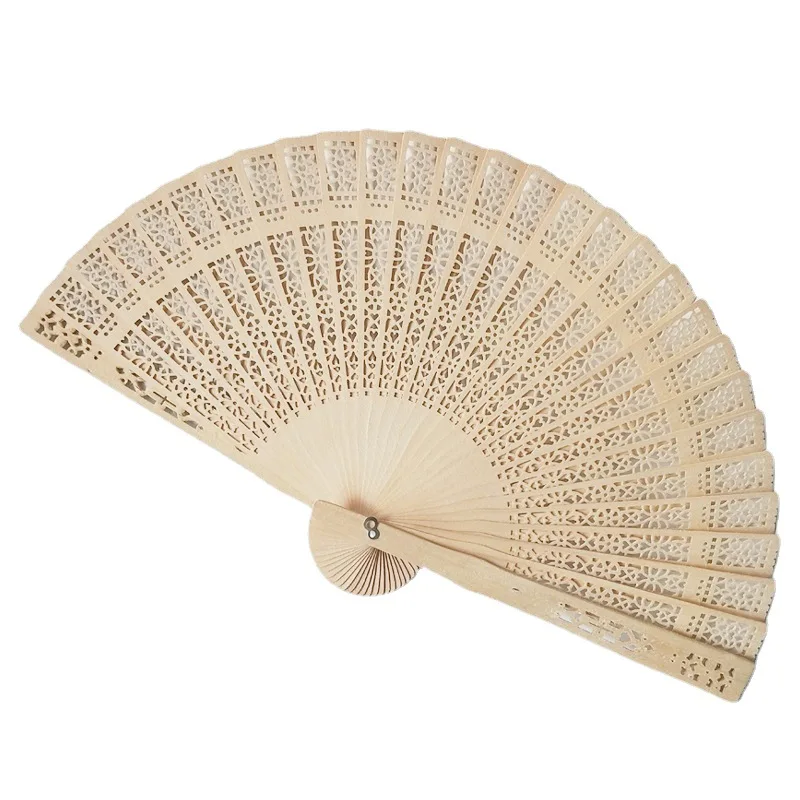 2025 Wholesale Hotel Wedding Souvenir Handheld Fan Custom Wooden Hand Fan