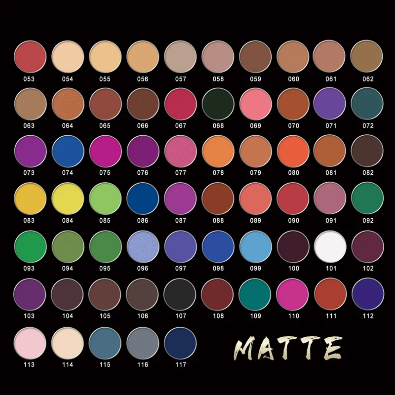 DIY Eyeshadow Palette Waterproof Long lasting clear beauty matte shining glitter eye shadow palette