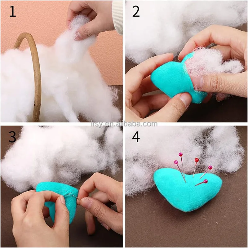 4OZ bag toy filling high quality polyester fiber filling Eco friendly pillow stuffing virgin carded fiber poly fill