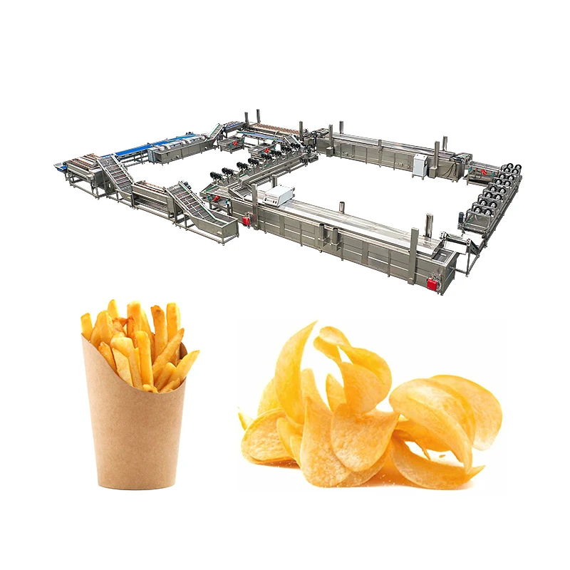 Professional Factory Frozen Production Chips Pringles Frying Potato Line