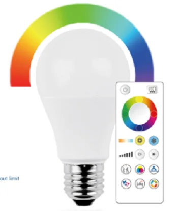 mobile app CCT light A60 gu10 C35 E27 E14 5w 7w 9w 12w led rgb smart lightbulb