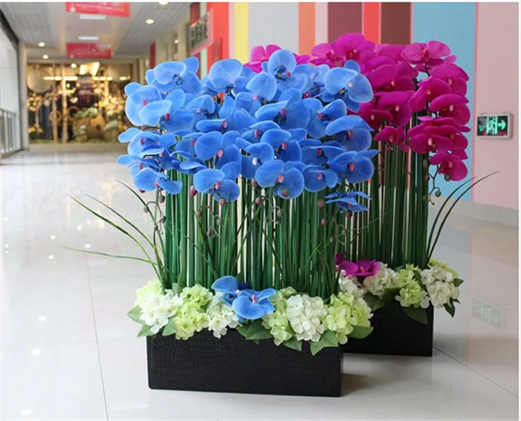 European Style Plastic Real Touch Phalaenopsis High Quality Butterfly Orchid Fresh Flower Accessories Wedding Home Party