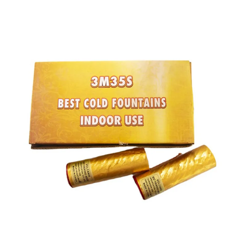 2020 promotion gold color pyrotechnic stage fireworks night hand held firework