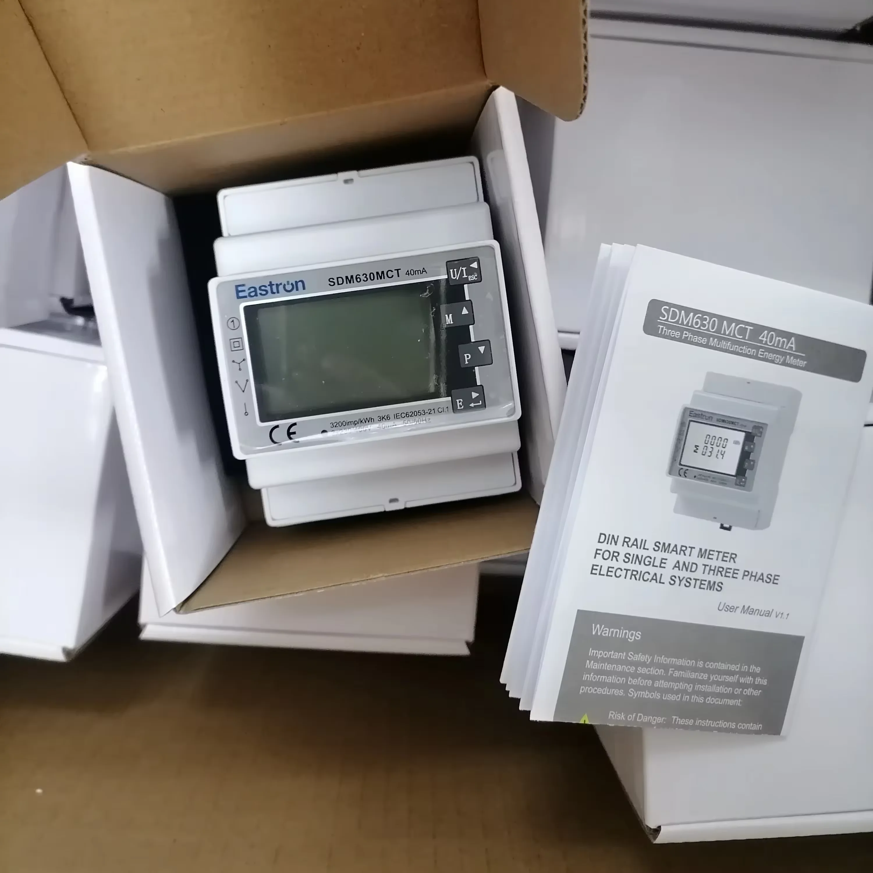 SDM630 100A Series One phrase Three Phase  Multifunction Energy Meter, Power Monitor suitable for deye growatt