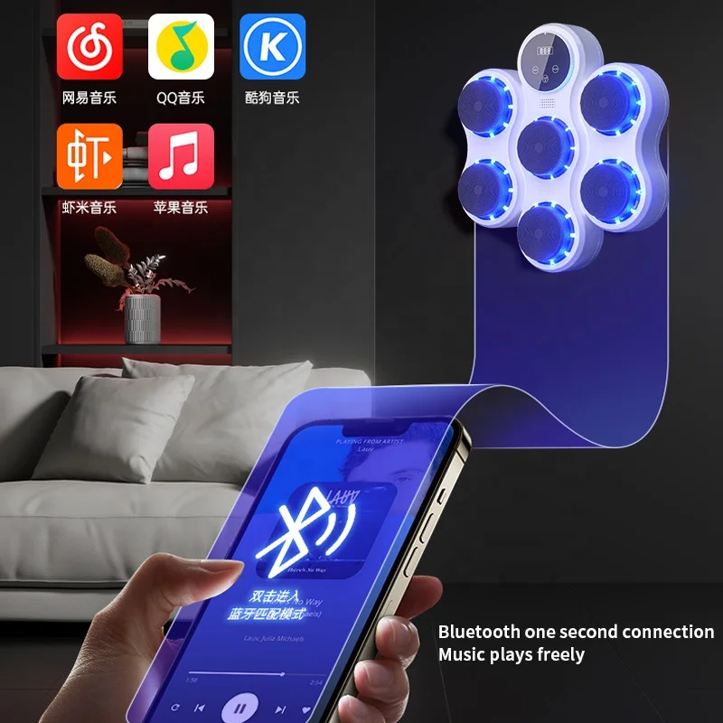 Smart Beat Rhythm Reaction Training Bluetooth Music Boxing Machine Boxing Target