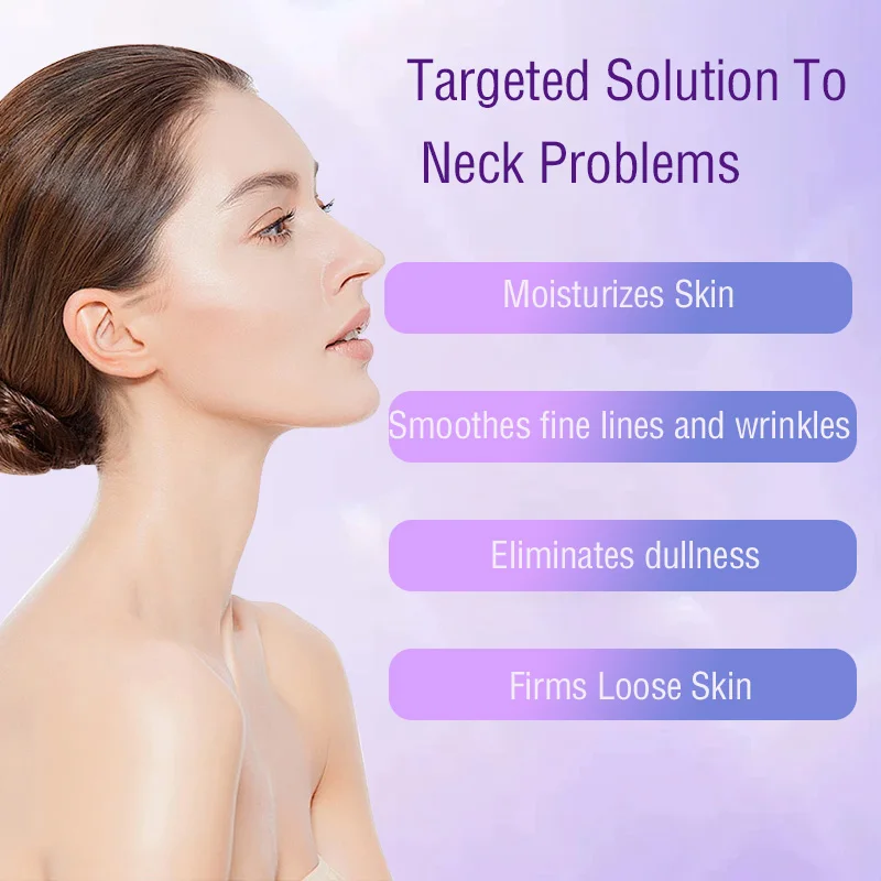 R Hot Selling Collagen Neck Cream With Roller Moisturizing Lifting And Firming Skin Improving Sagging Neck Skin And Fine Lines