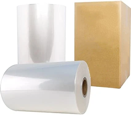12 mic POF heat shrink plastic stretch film for iphone gift wrap with slide cutter boat shrink wrap plastic packaging material