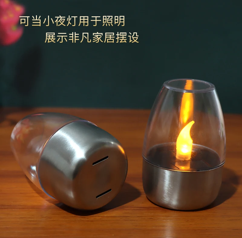 Wholesale Solar Powered LED Flameless Candle Tea Lights Home Decoration Table Candlelight Sensor Waterproof LED Candle Light