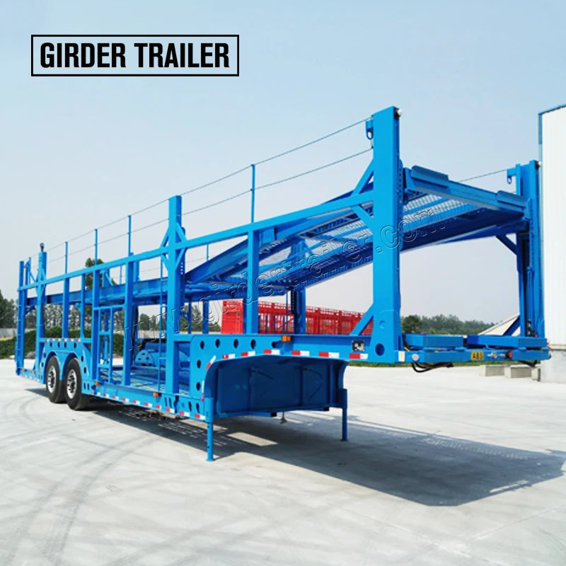 New or used customized race transporter 6 7 auto carrier transport semi car hauler pickup truck trailer for sale