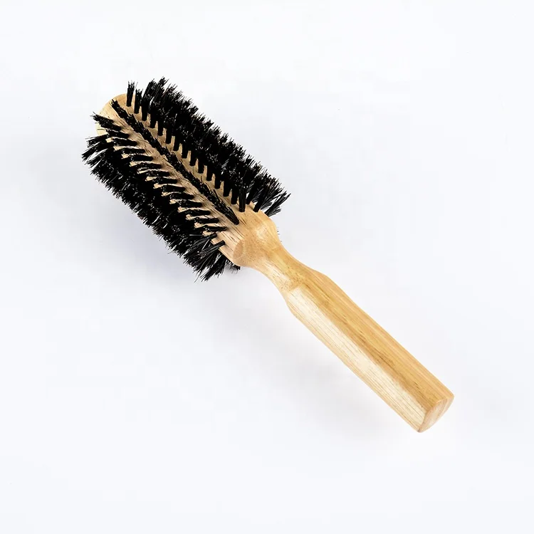 Luxe boar bristle brush hair professional hair styling tools boar bristle brush with long handle