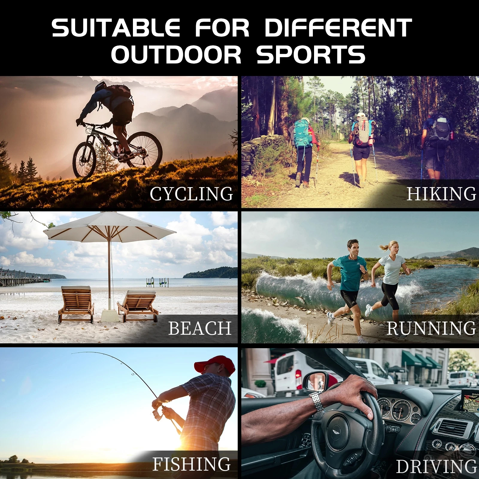 Kapvoe 9024 Outdoor Cycling Glasses for Men Sports UV400 Protection Goggles Sunglasses Women Mirror Color Lens