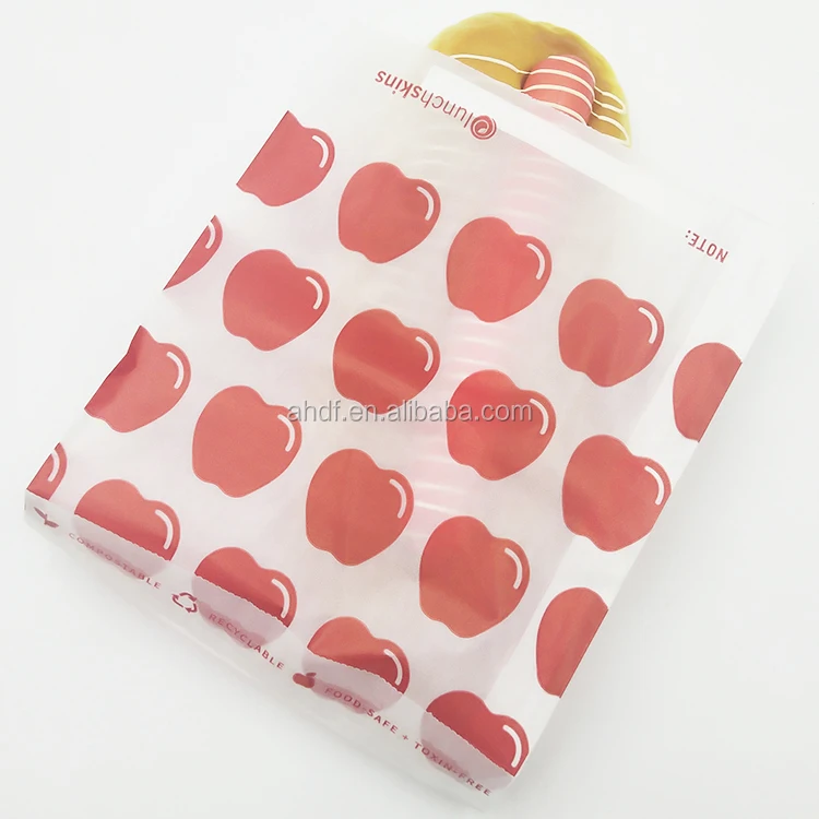 
customized printed sandwich glassine paper coated packaging bag 