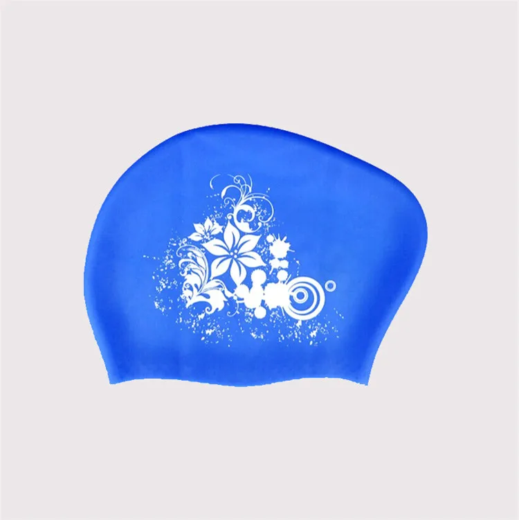 Factory Price Senior Silicone Large Swimming Cap Head Swimming Silicone Printing For Girl